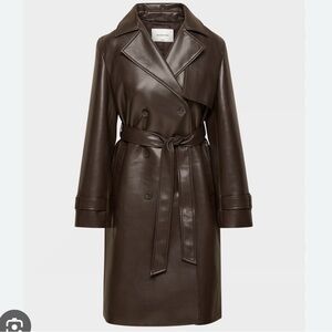 Aritzia Rich Mocha Brown Babaton New Tabloid Coat